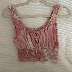 Pink crop top